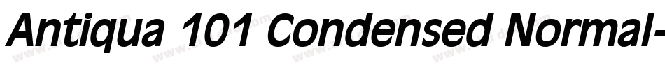 Antiqua 101 Condensed Normal字体转换